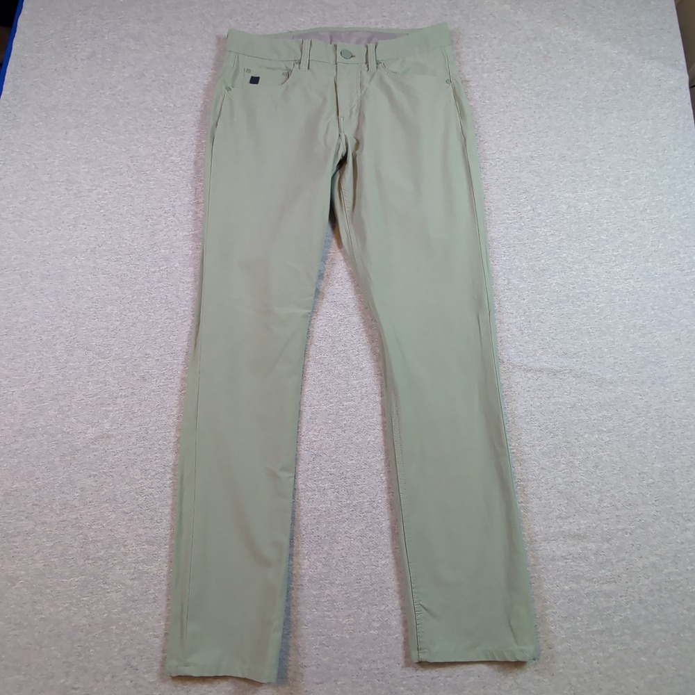 Vineyard Vines On-The-Go 5-Pocket Pants Sage Green 30x30 Performance Stretch